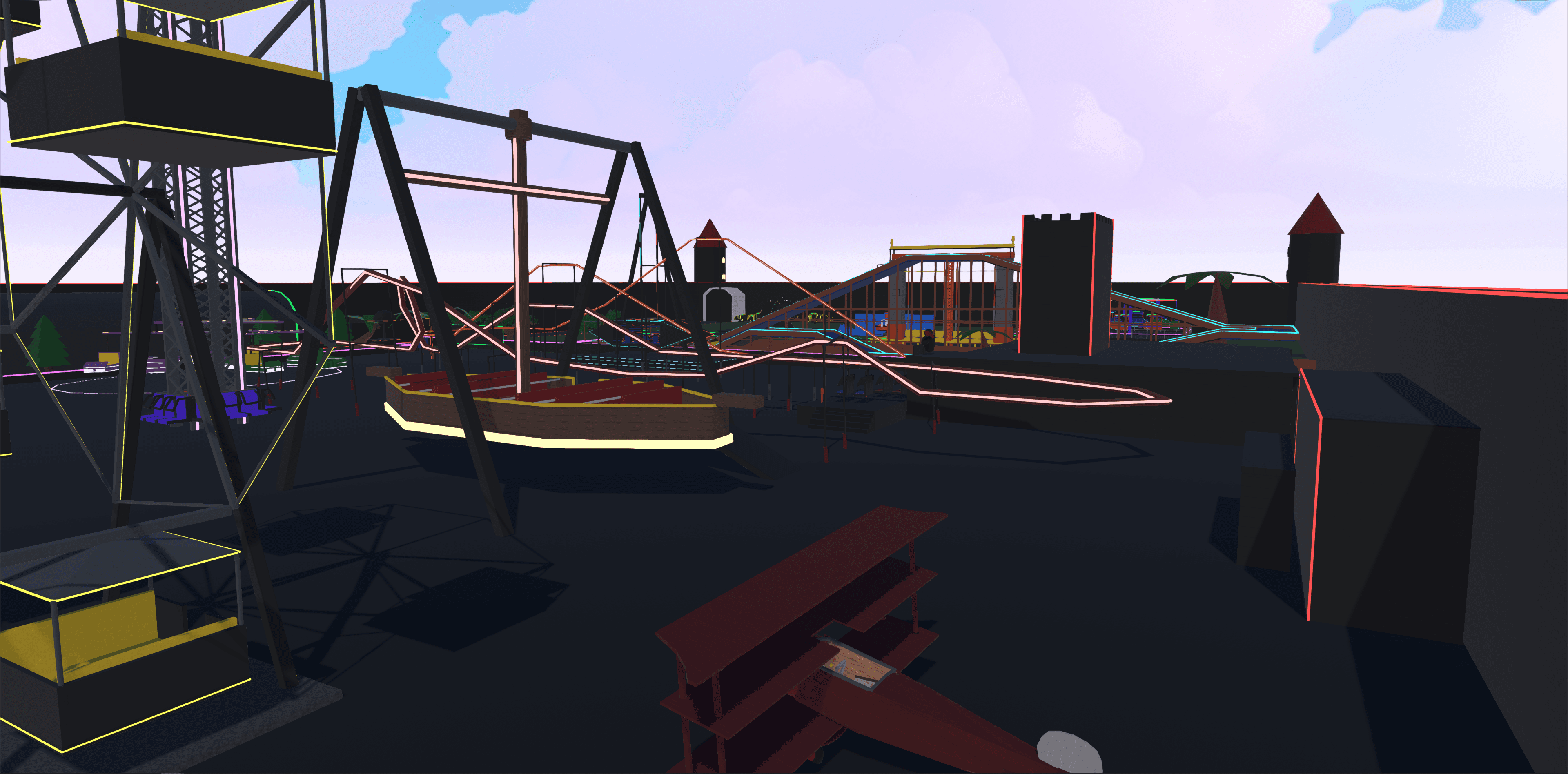 Neon Amusement Park by Thumper