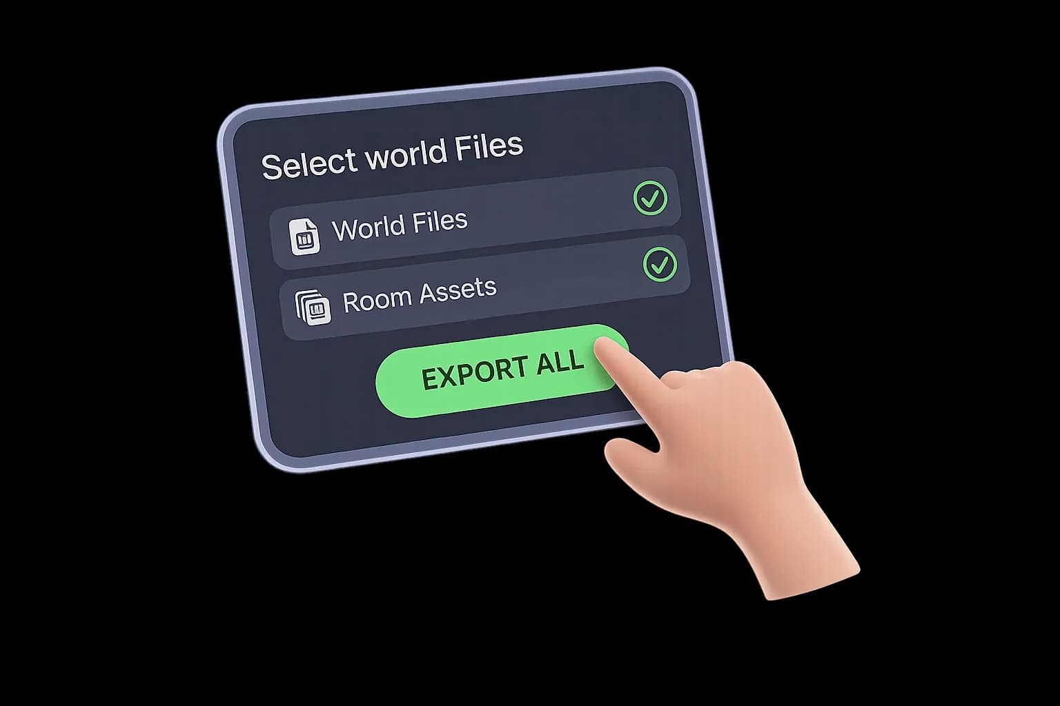 Step 1 export visual asset